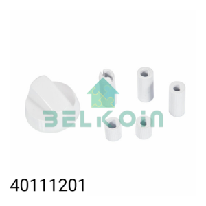 Universal Button with 5 Adapters (White)