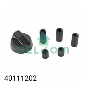 Universal Button with 5 Adapters (Black)