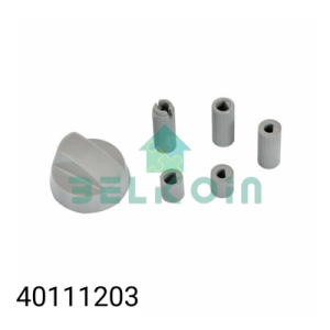 Universal Button with 5 Adapters (Grey)